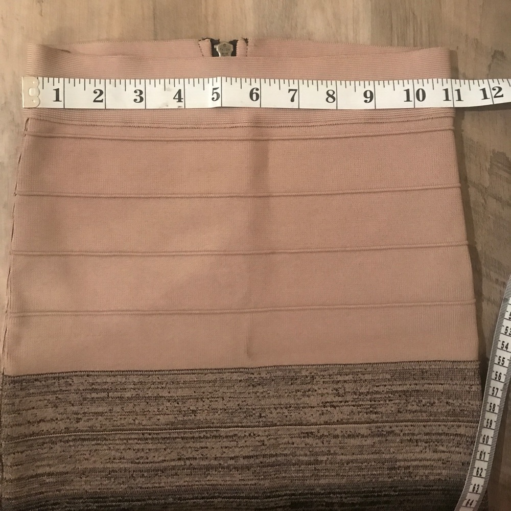 Guess Bandage Brown Black Skirt EUC - Picture 4 of 6